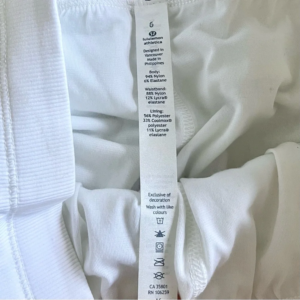 Lululemon white studio crop II
